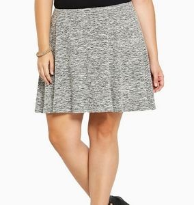Torrid Marled Knit Mini Skater Skirt Size 2
